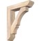 Ekena Millwork Balboa Slat Smooth Bracket w/ Offset Brace, Douglas Fir, 5 1/2"W x 22"D x 26"H BKT0604X22X26BOA06SDF - alternate 1